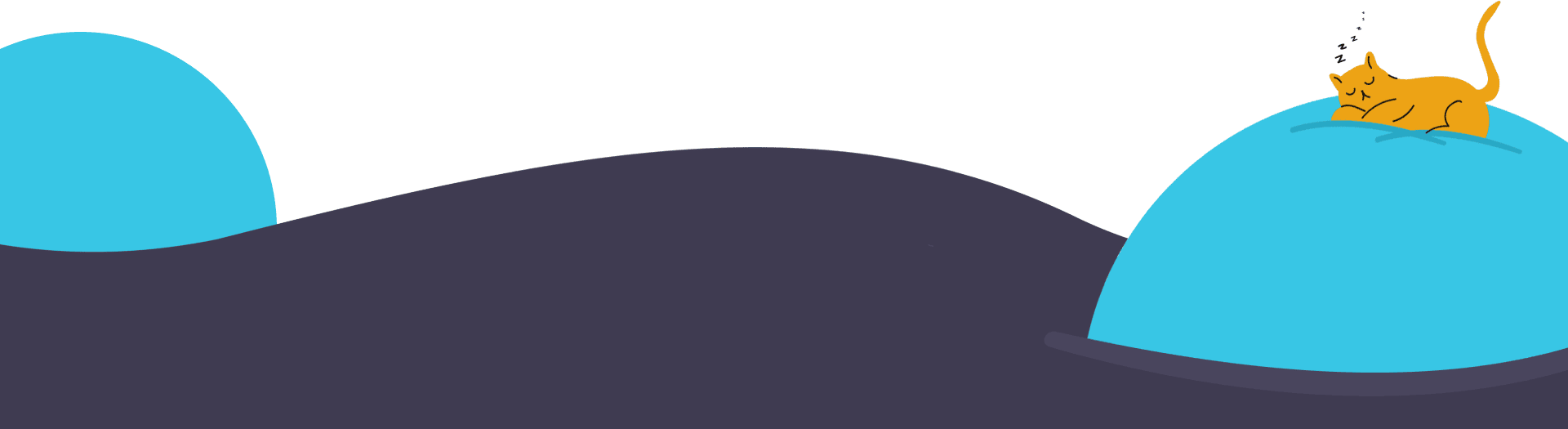 contract top section blob with a cat sleeping image